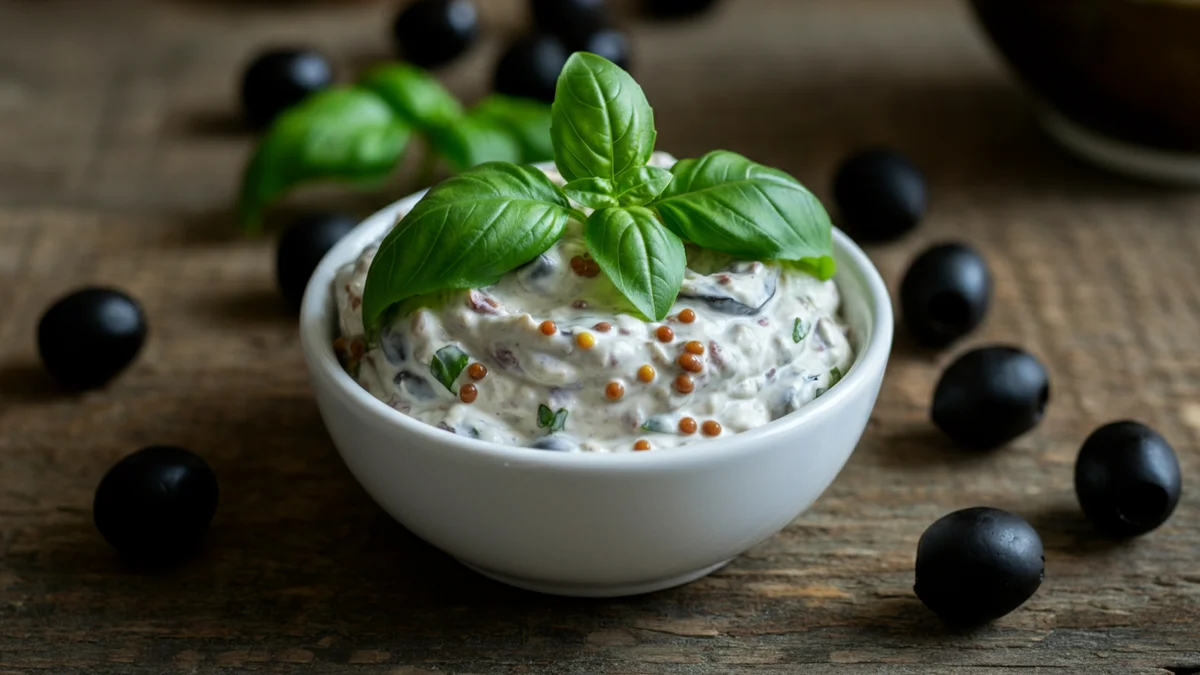 Molho Cremoso de Azeitonas: Rápido e Perfeito para Petiscos