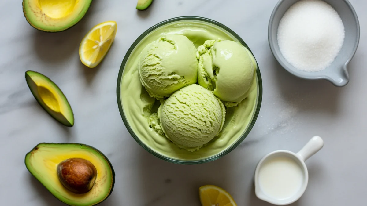 Sorvete de Abacate Cremoso e Fácil: Receita Refrescante