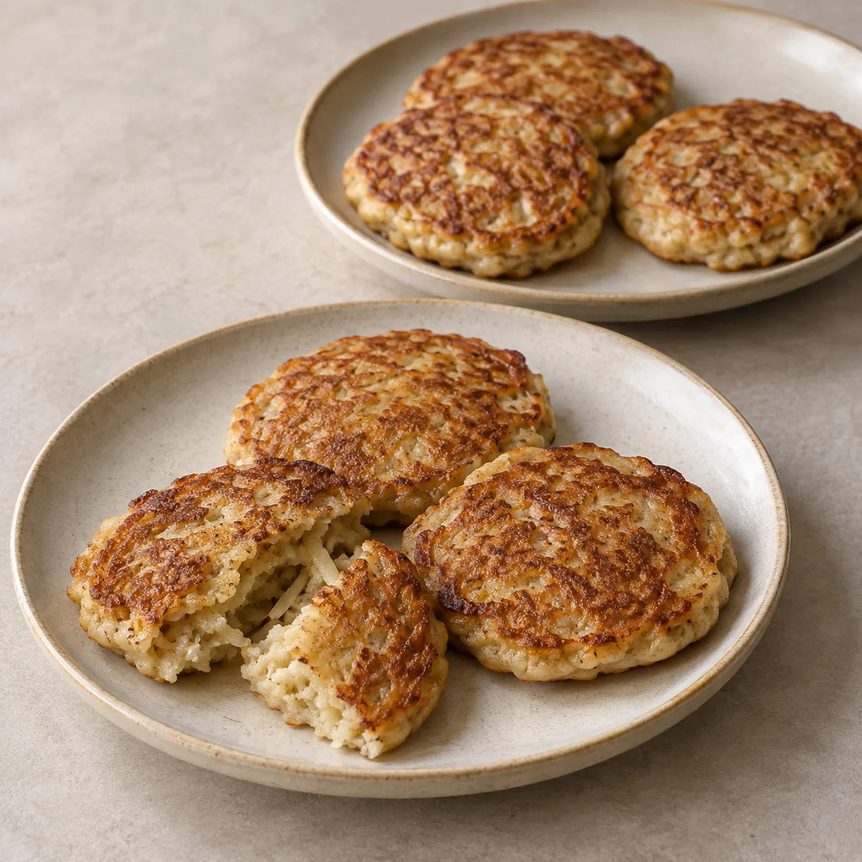 Panquequinhas de pera com aveia e cardamomo