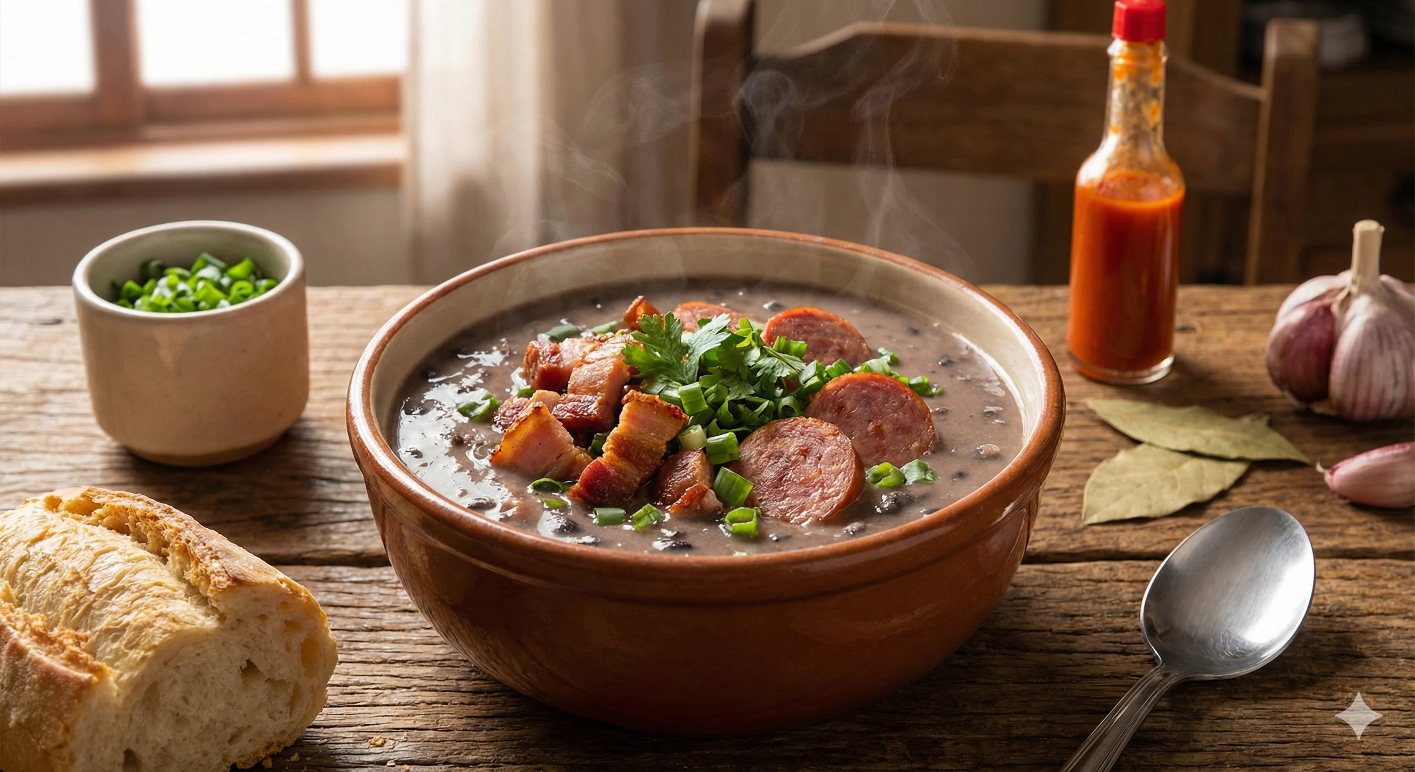 Caldinho de Feijão Cremoso com Bacon e Paio: Sabor Caseiro!