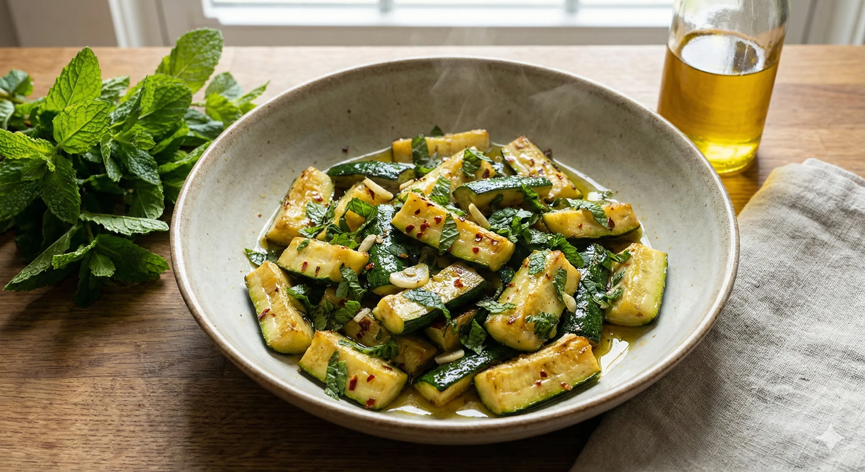 Abobrinha Refogada com Hortelã: Receita Leve e Rápida