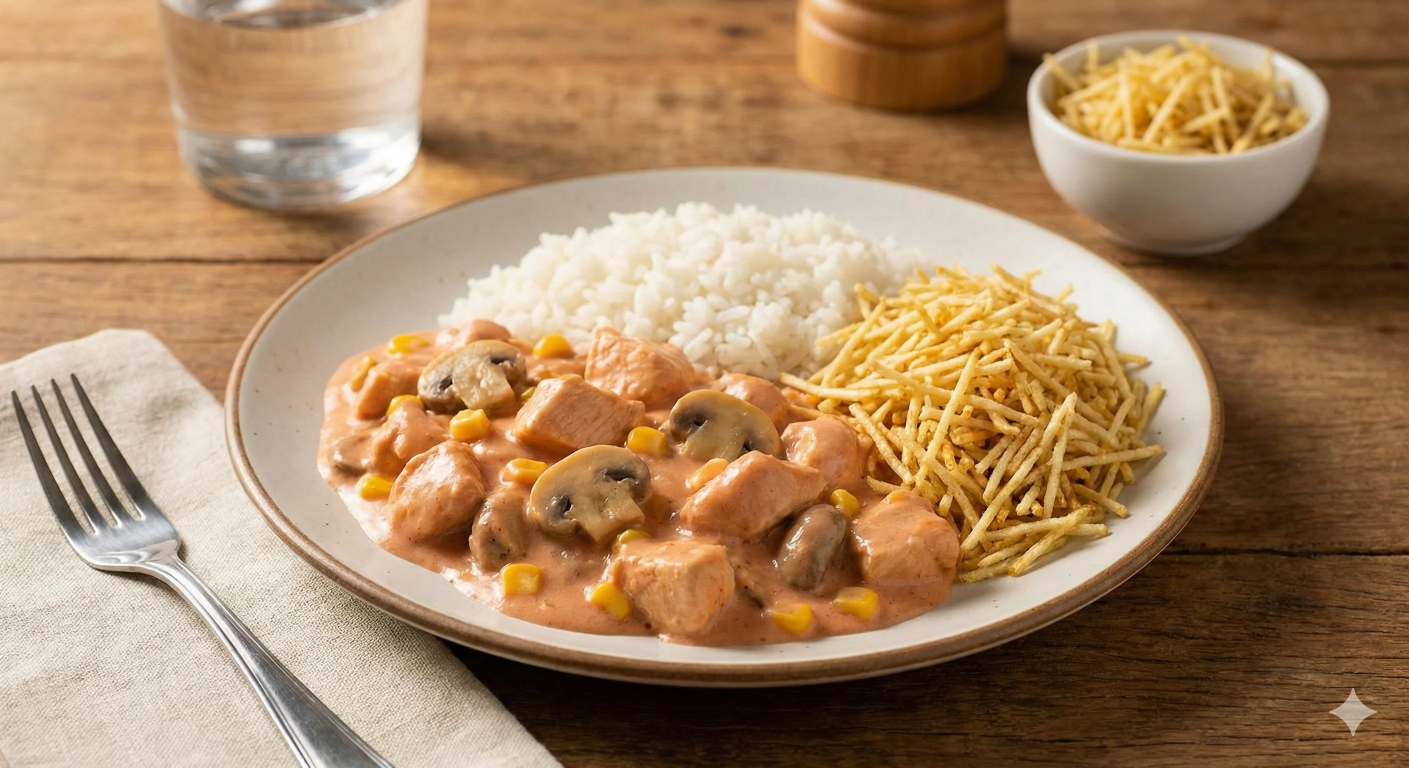 Strogonoff de Frango Vapt-Vupt