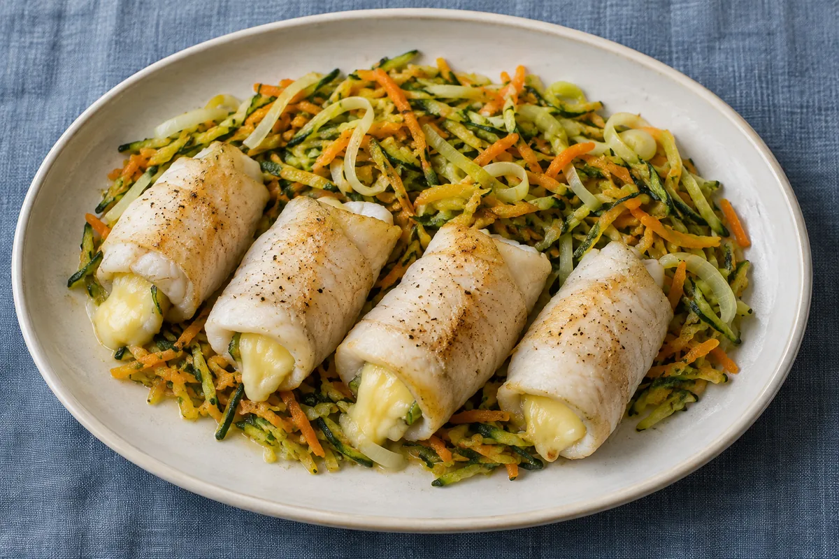 Linguado com Legumes ao Creme Vegetal