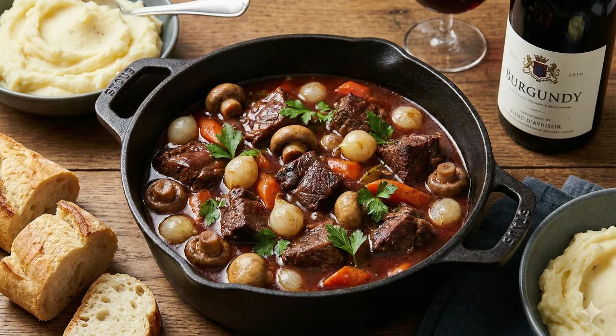 Bife Bourguignon Clássico: Receita Francesa Perfeita