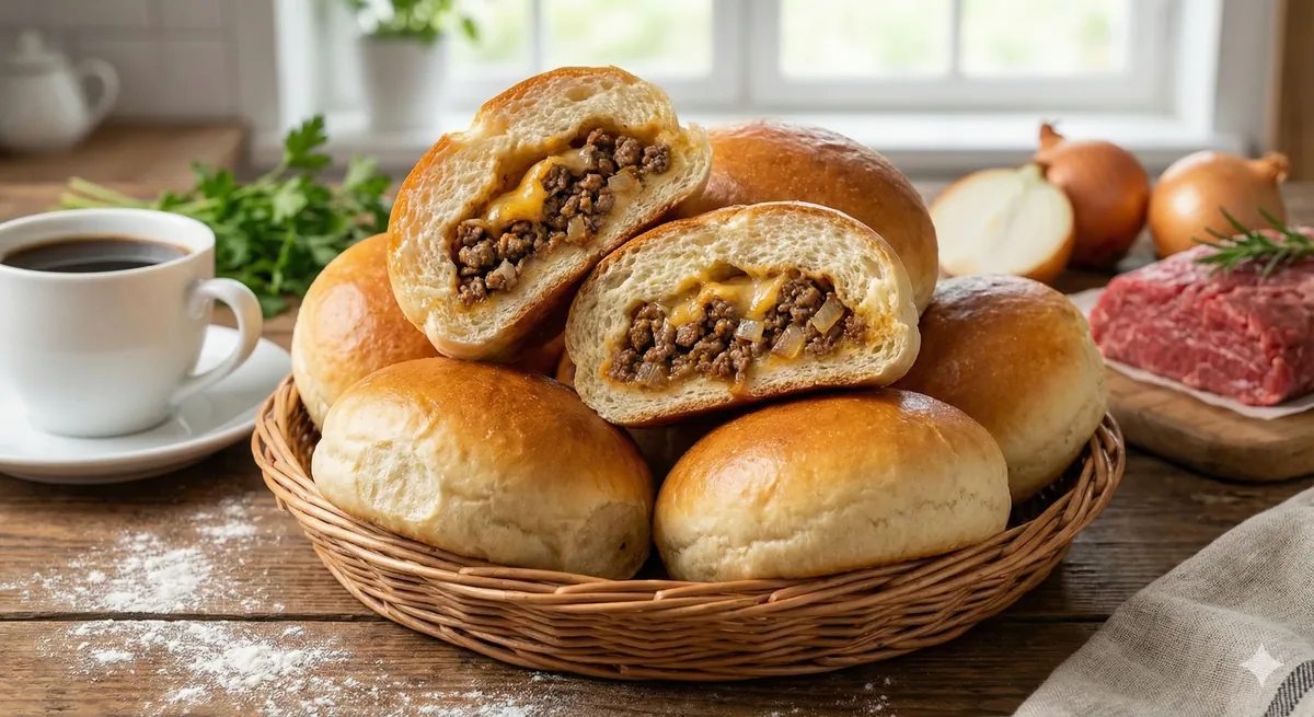 Pãezinhos Recheados com Carne Moída: Macios e Saborosos