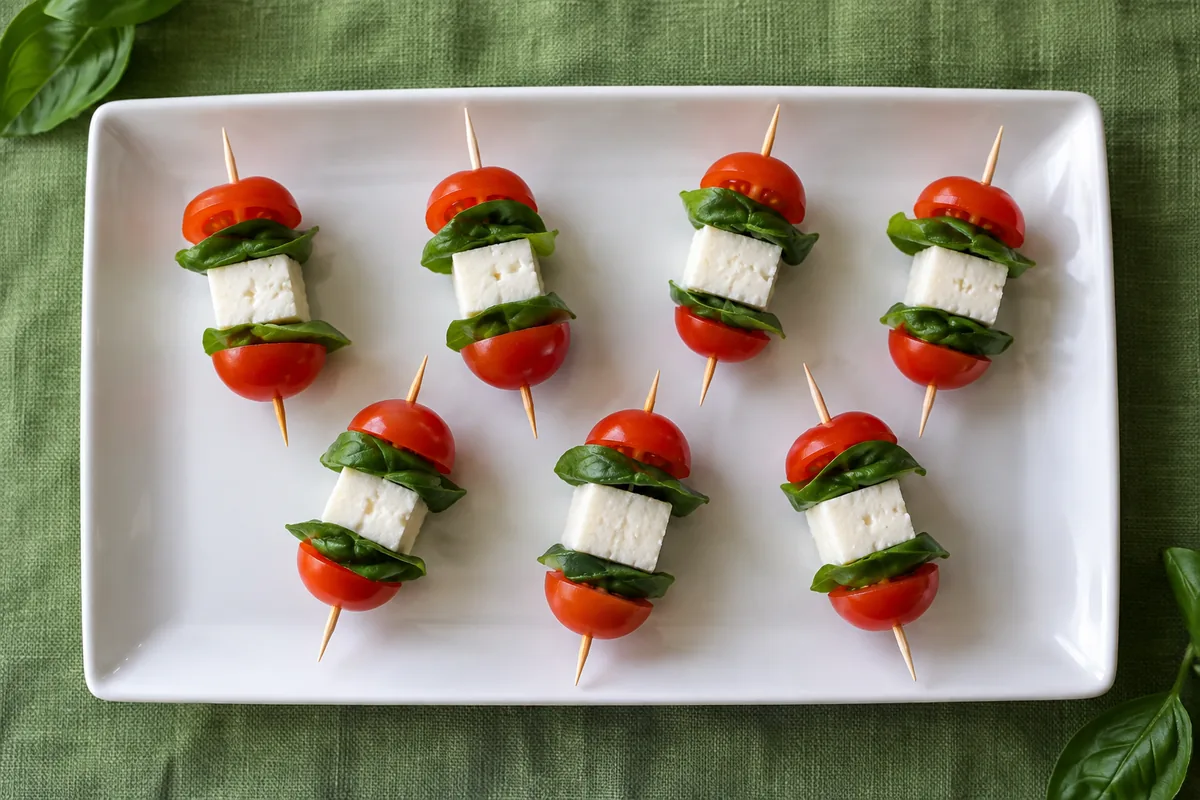 Mini Caprese Light: Aperitivo Saudável e Fácil