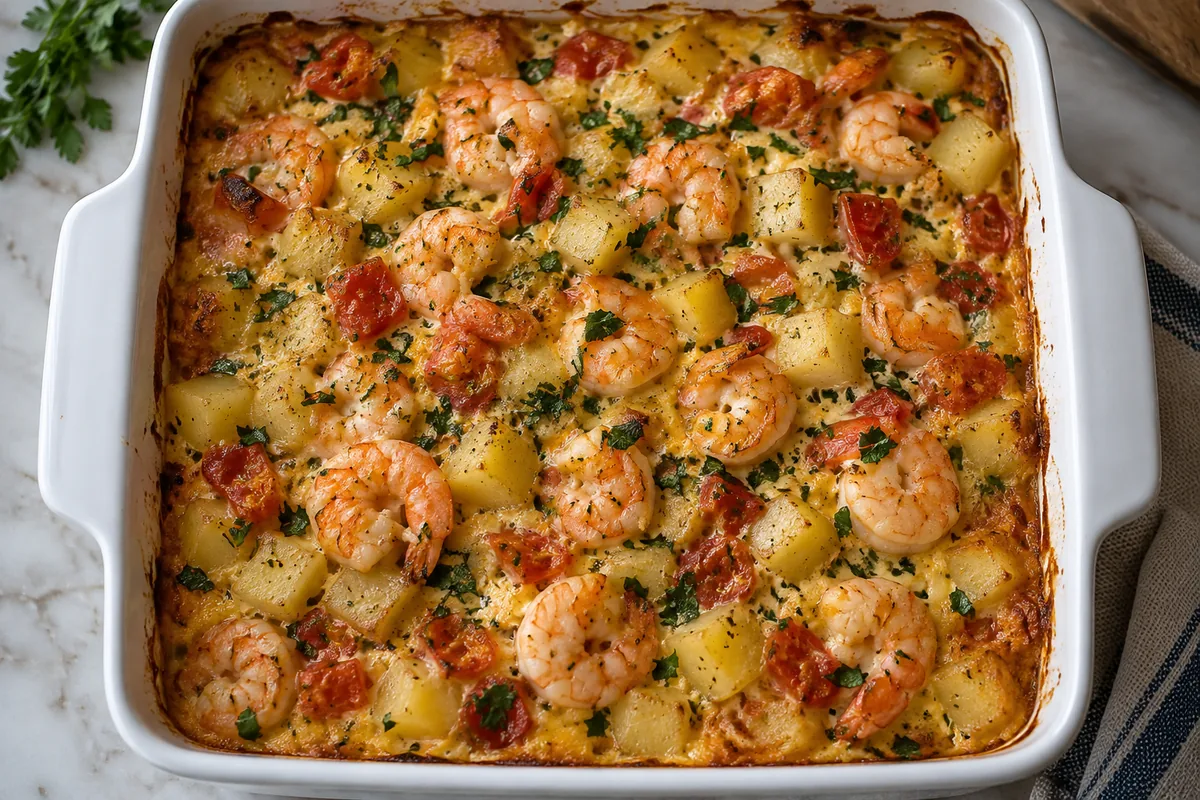 Torta Cremosa de Camarão com Batata: Delícia para a Família
