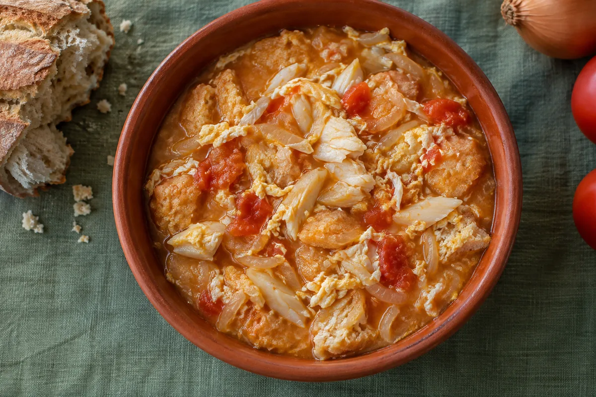 Açorda de Bacalhau com Tomate: Receita Tradicional Fácil