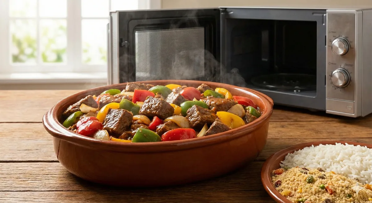 Carne com Pimentão no Micro-ondas: Rápido e Saboroso!