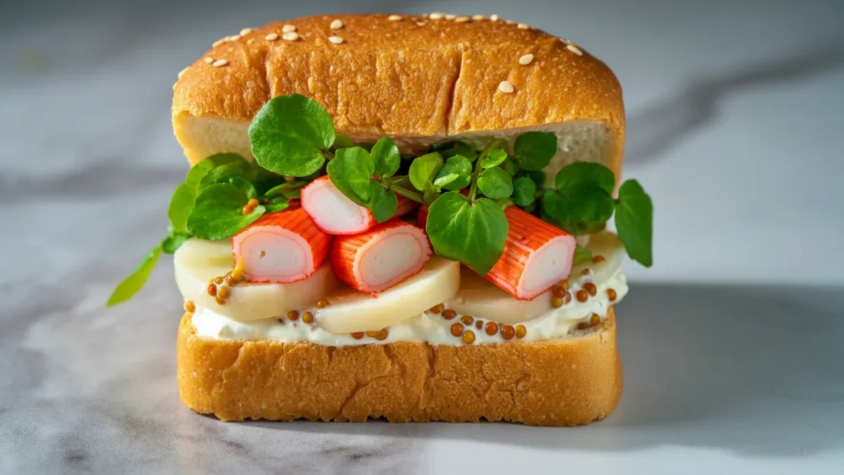 Sanduíche Leve de Kani e Palmito: Receita Rápida e Saborosa