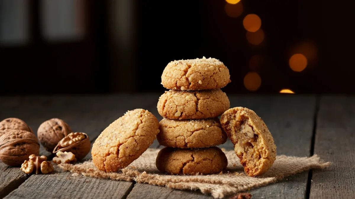 Biscoitos de Nozes com Rapadura: Receita Fácil e Crocante