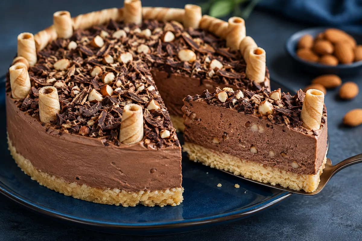 Torta Cremosa de Amêndoas e Chocolate: Sobremesa Perfeita