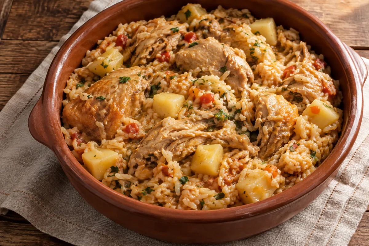 Arroz de Frango Cremoso com Batatas: Receita Completa