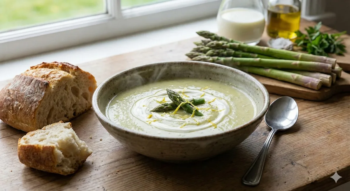 Sopa Cremosa de Aspargos Frescos: Receita Fácil e Rápida