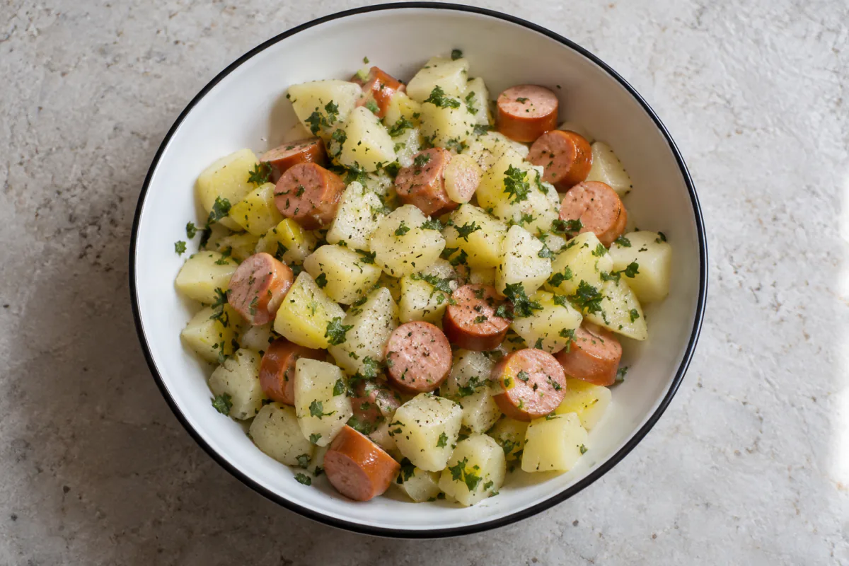 Salada de Batata com Salsicha