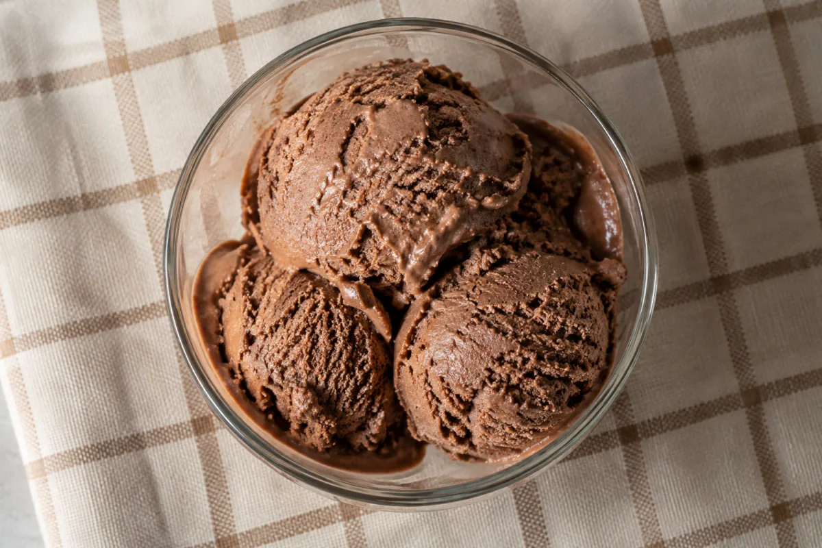 Sorvete de chocolate capixaba