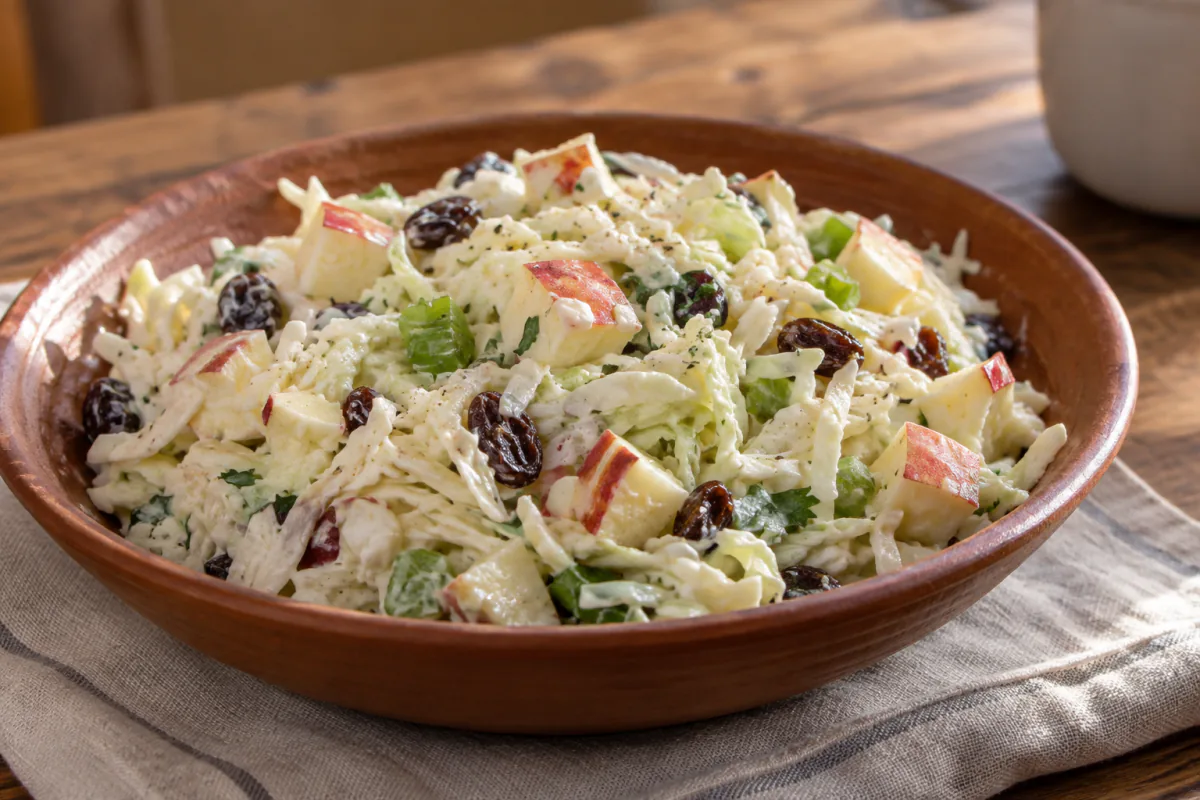 Salada de repolho e frutas