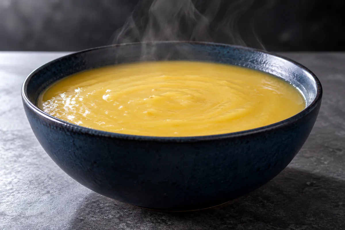 Caldo de mandioquinha cremoso