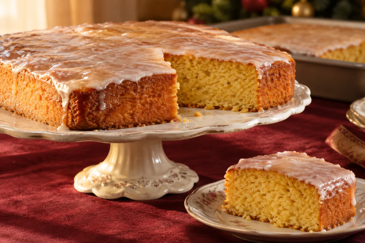 Bolo de fubá especial para o Natal
